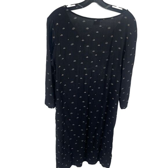 Des Petits Hauts Paris viscose shift dress long sleeves seashells v neck T3 8 - Picture 6 of 12